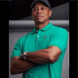 XL Nike Golf Tiger Woods "Frank" Polo Neptune Green Masters CJ0880-370
